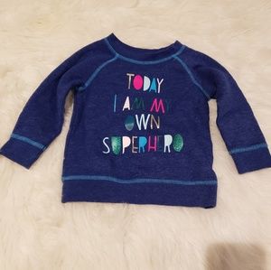Infant Girl 12 Month Superhero Sweater